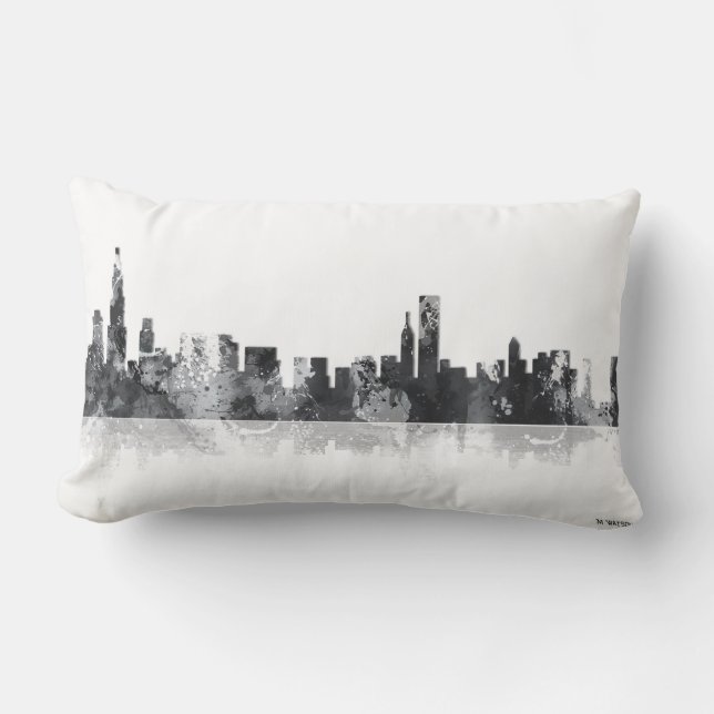 CHICAGO ILLINOIS SKYLINE - Throw pillow (Front)