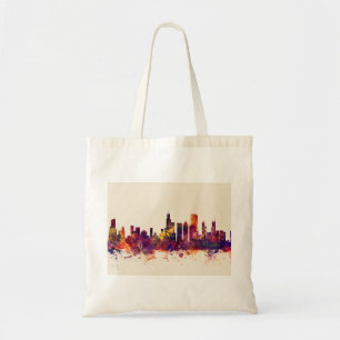 Chicago Illinois Skyline Tote Bag