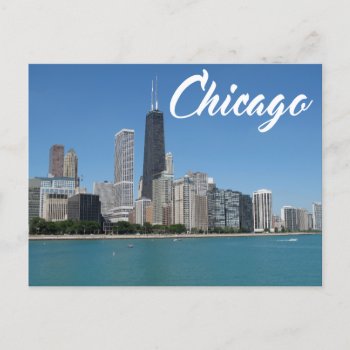 Chicago Illinois Skyline  Usa Postcard by merrydestinations at Zazzle