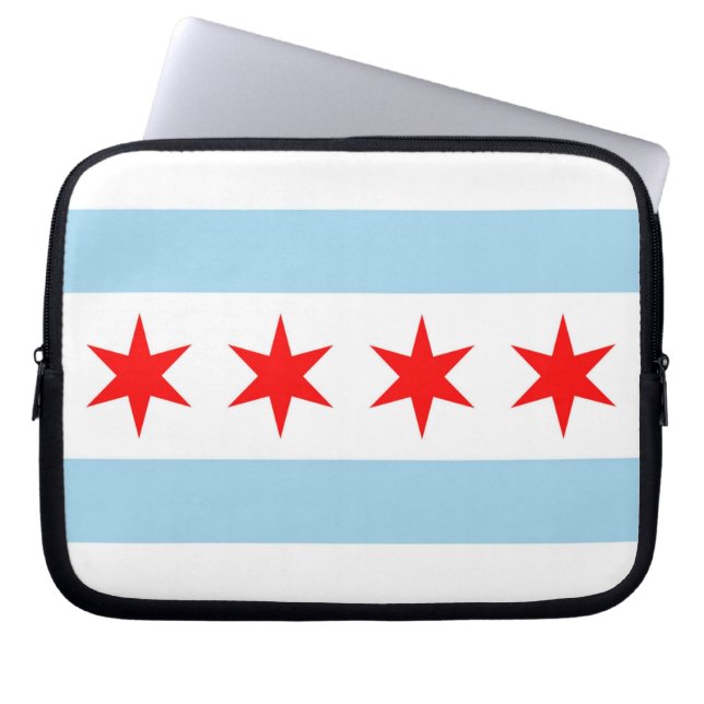Chicago, Illinois State Laptop Sleeve (Front)