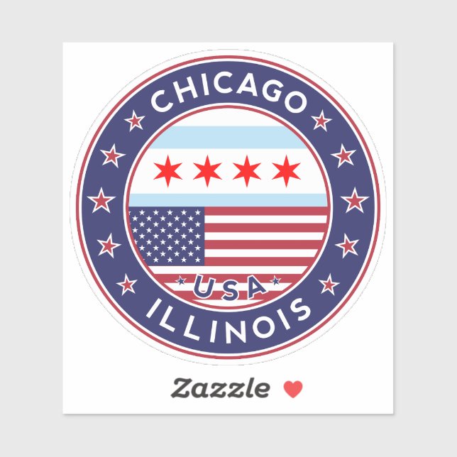 CHICAGO, Illinois Sticker (Sheet)