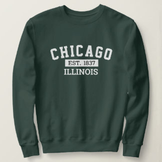 Chicago Illinois Sweatshirt - Est 1837 Souvenir