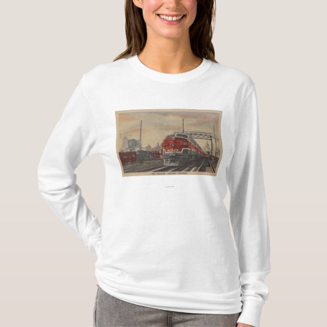 Chicago, Illinois / Train T-Shirt (Front)