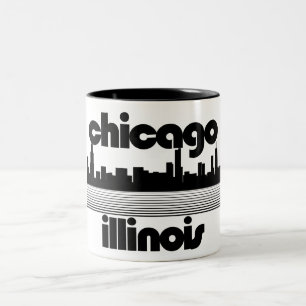 Chicago,Illinois Two-Tone Coffee Mug