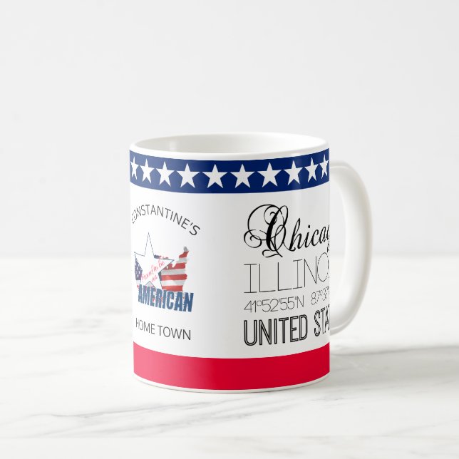 Chicago, Illinois, United States elegant Coffee Mug (Front Right)