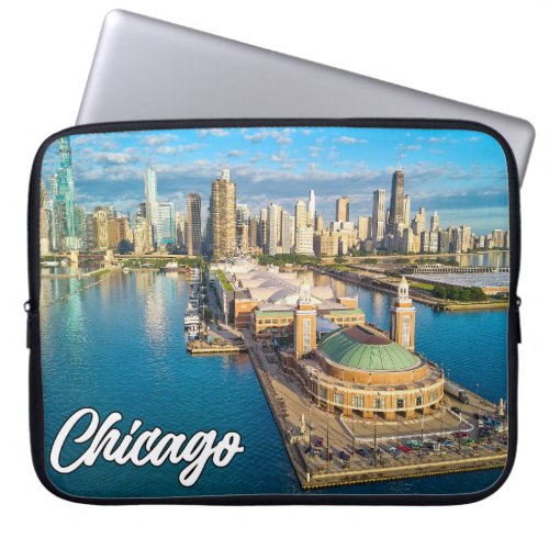 Chicago Illinois United States Laptop Sleeve