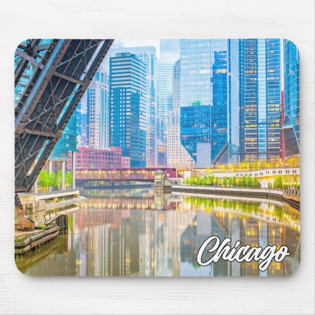 Chicago, Illinois, United States Mouse Pad (Front)
