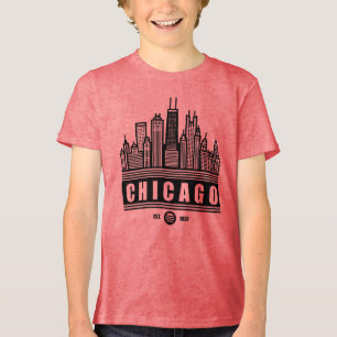 Chicago Illinois United States Tri-Blend Shirt