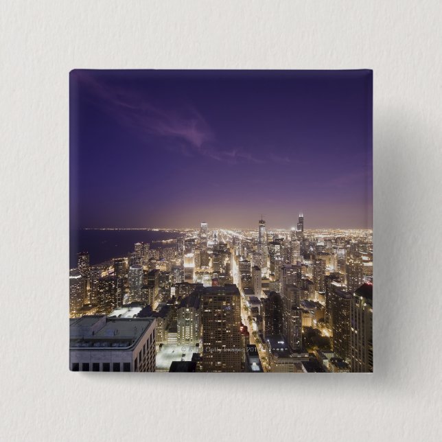 Chicago, Illinois, USA 7 Pinback Button (Front)