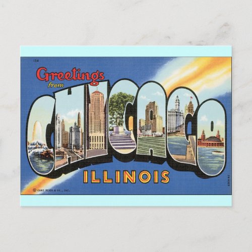 Chicago Illinois Vintage Postcard