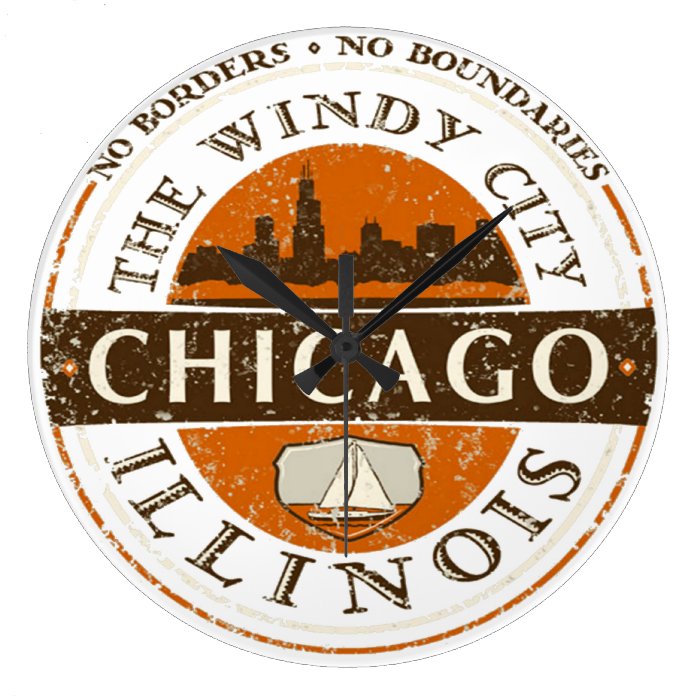 Chicago Illinois Wall Clock