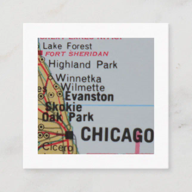 chicago illinois We've Moved New Address Card Zazzle