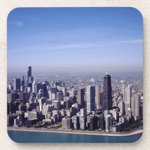 Chicago Illinois Windy City Park Buildings Destiny Beverage Coaster