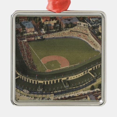 Chicago Illinois _ Wrigley Field Cubs Metal Ornament