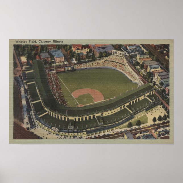 Chicago, Illinois - Wrigley Field Cubs Poster (Front)