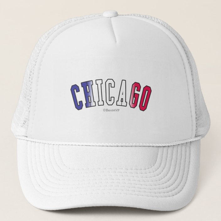Chicago in Illinois State Flag Colors Hat