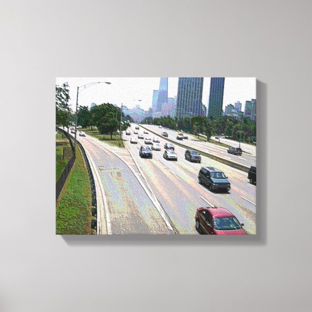 Chicago in Sandstone Canvas Print (Front)
