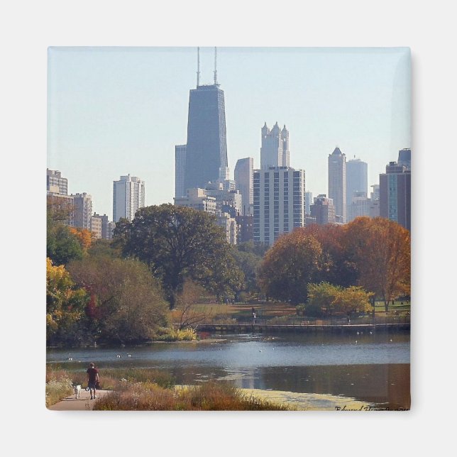 Chicago In The Fall Magnet (Front)