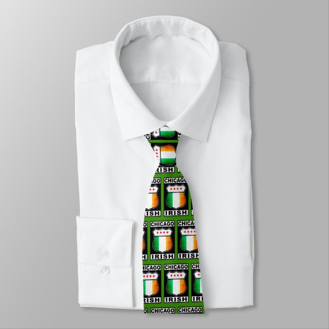 Chicago Irish American Necktie (Tied)