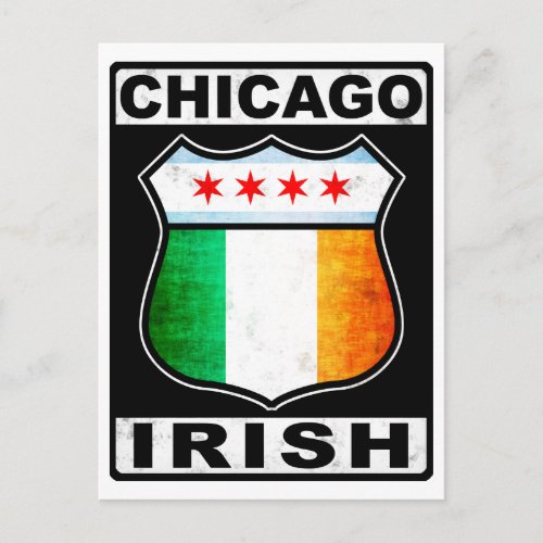 Chicago Irish American Postcard