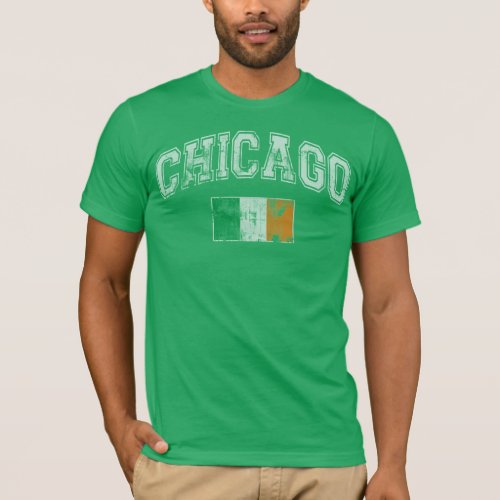 Chicago Irish Flag T_Shirt