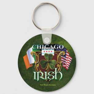Chicago Irish Keychain