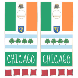 Chicago-Irish pot of Gold Cornhole Set