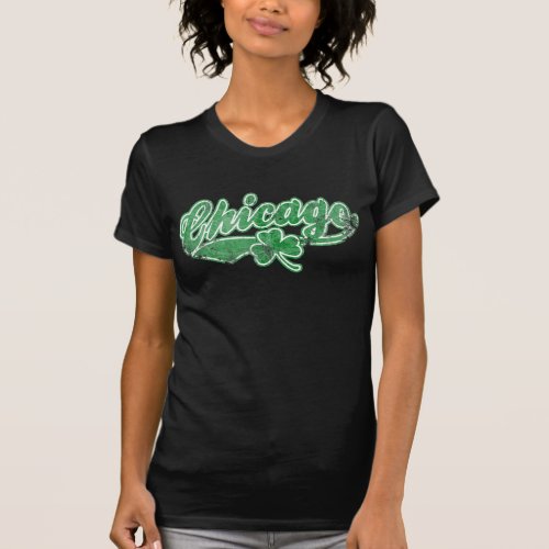 Chicago Irish Shamrock T_Shirt