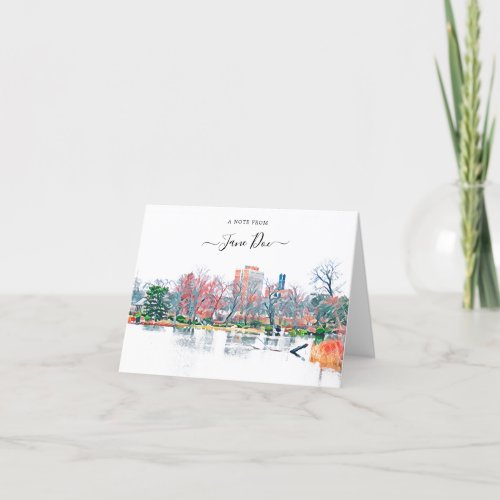Chicago Jackson Park Personalized Note Card