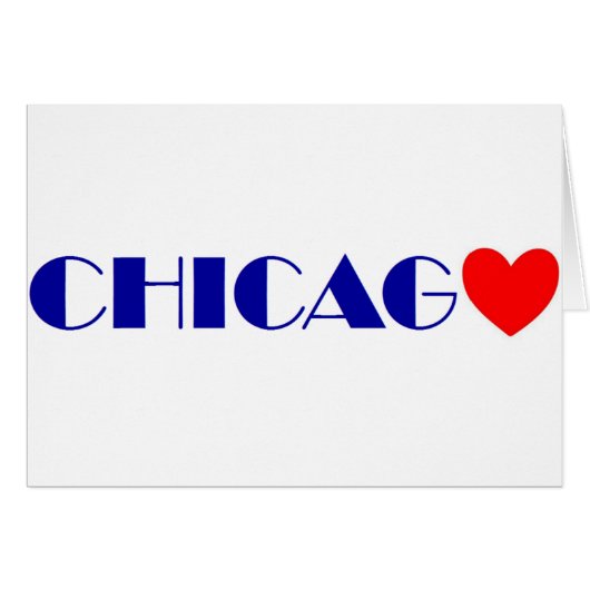 chicago j'aime cards (Front Horizontal)