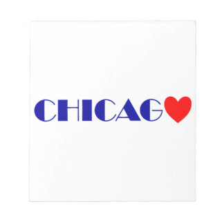 chicago j'aime notepad