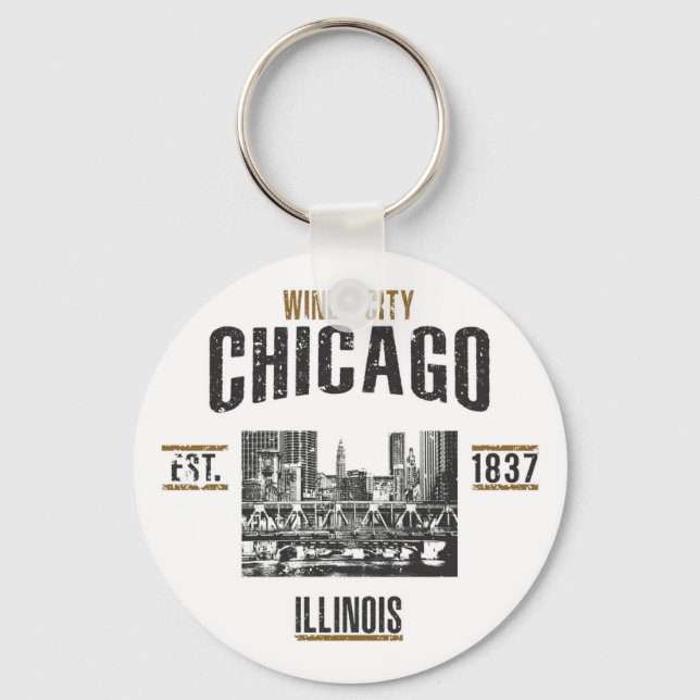 Chicago Keychain (Front)
