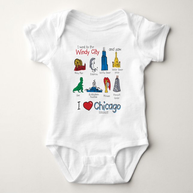 Chicago--kids-Icons-NEW-[Co Baby Bodysuit (Front)