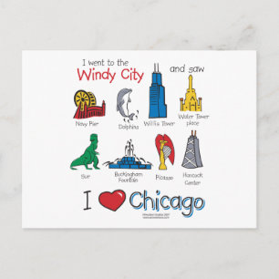 Chicago--kids-Icons-NEW-[Co Postcard