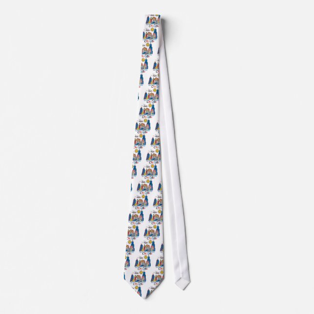 Chicago Kids Skyline Neck Tie (Front)
