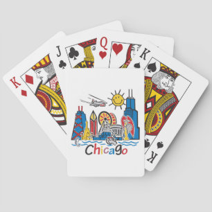 Chicago Kids Skyline Poker Cards