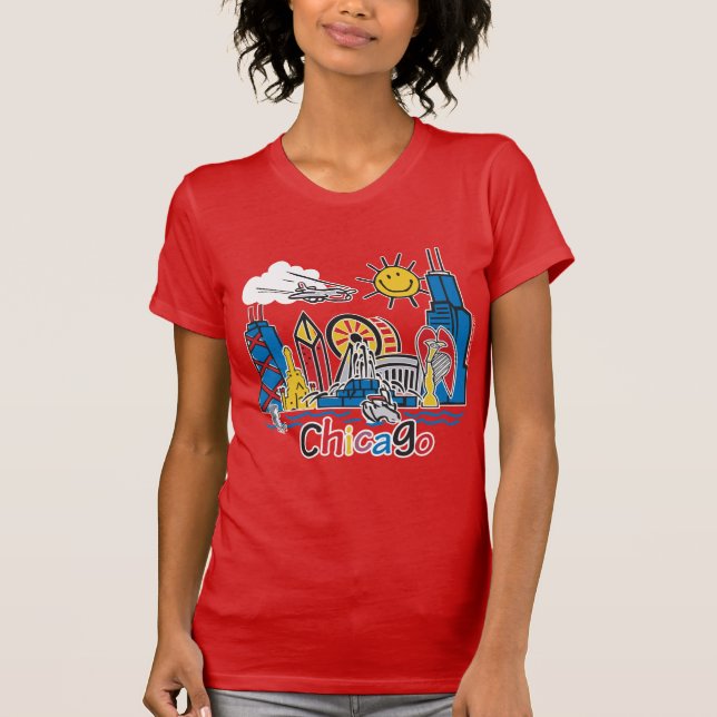 Chicago Kids Skyline T-Shirt (Front)