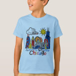 Chicago Kids Skyline T-shirt at Zazzle