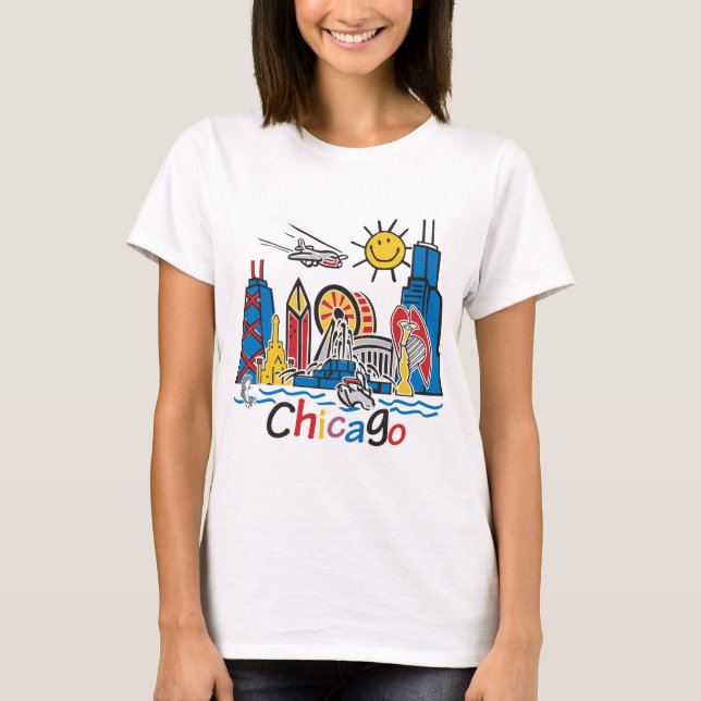 Chicago Kids Skyline T-Shirt (Front)