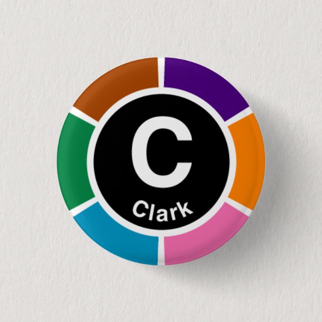 Chicago L Clark Loop Pinback Button (Front)