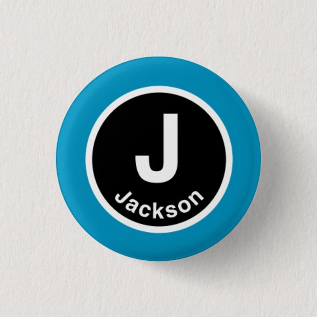 Chicago L Jackson Blue Line Button (Front)