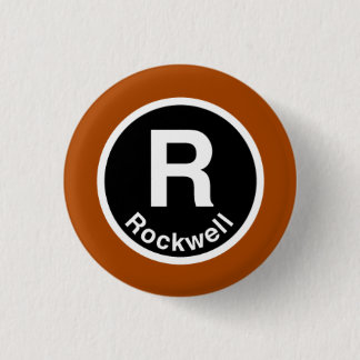 Chicago L Rockwell Brown Line Pinback Button