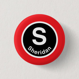 Chicago L Sheridan Red Line Pinback Button