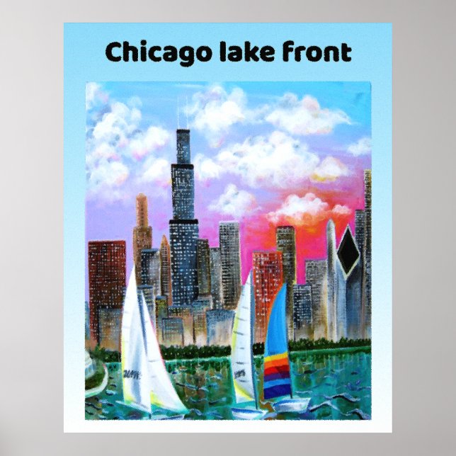 Chicago lake front poster (Front)