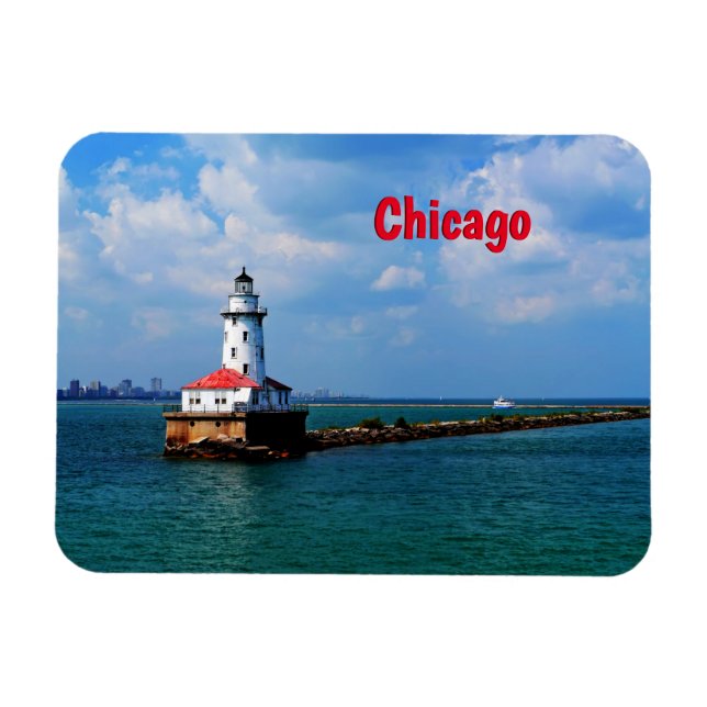 Chicago Lighthouse Magnet (Horizontal)