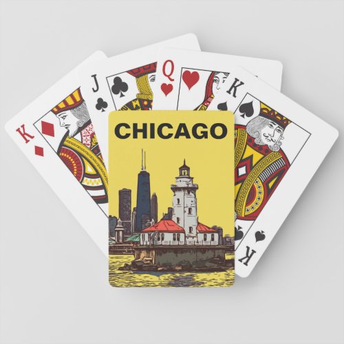 CHICAGO LIGHTHOUSE POKER CARDS