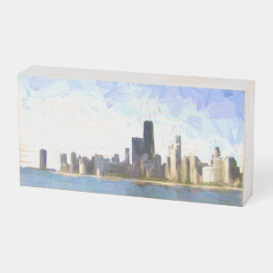 Chicago Liquified Paint Wooden Box Sign
