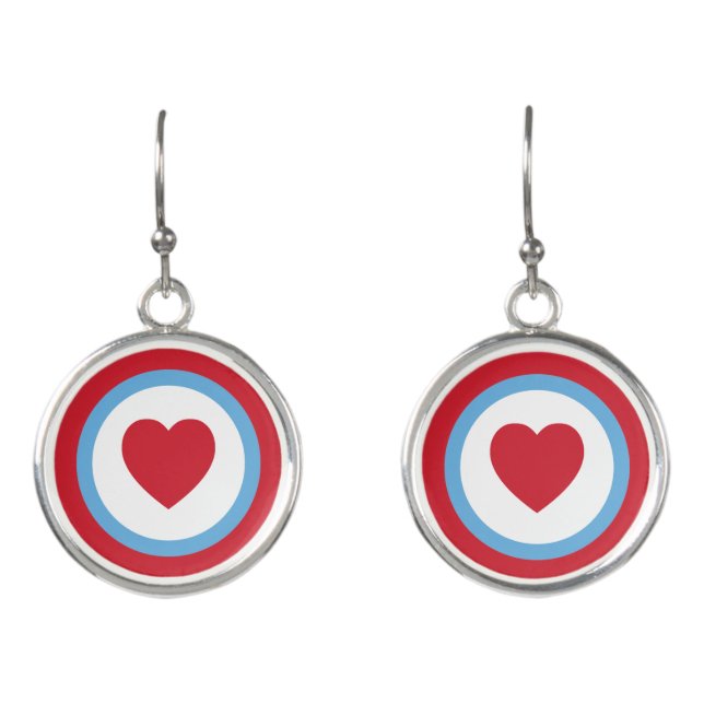 Chicago Love | Earrings | Red (Front)
