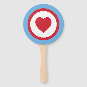 Chicago Love Hand Fans Blue