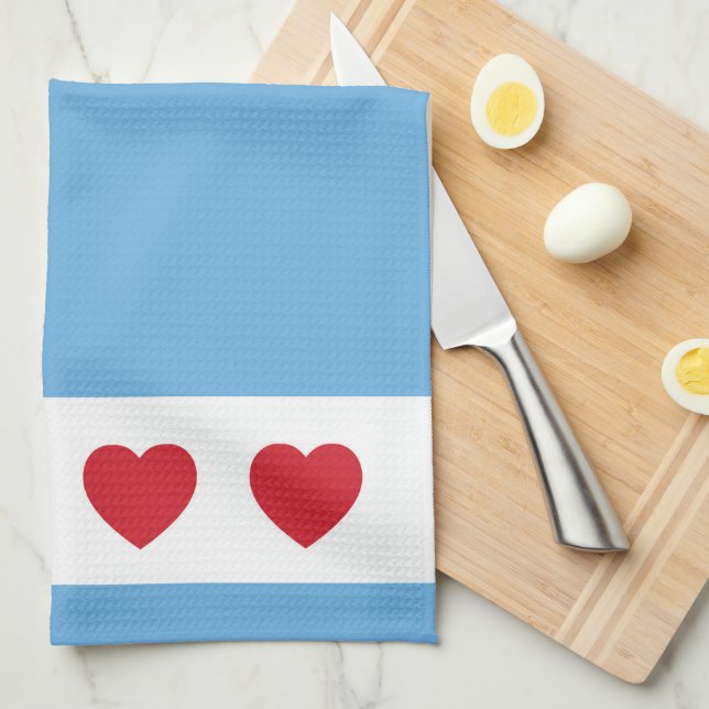 Chicago Love | Kitchen Towel (Quarter Fold)
